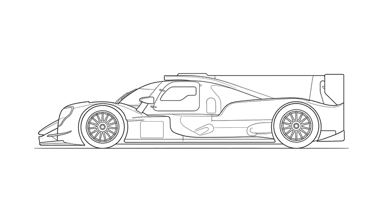 Center of pressure — side view, migrating with speed